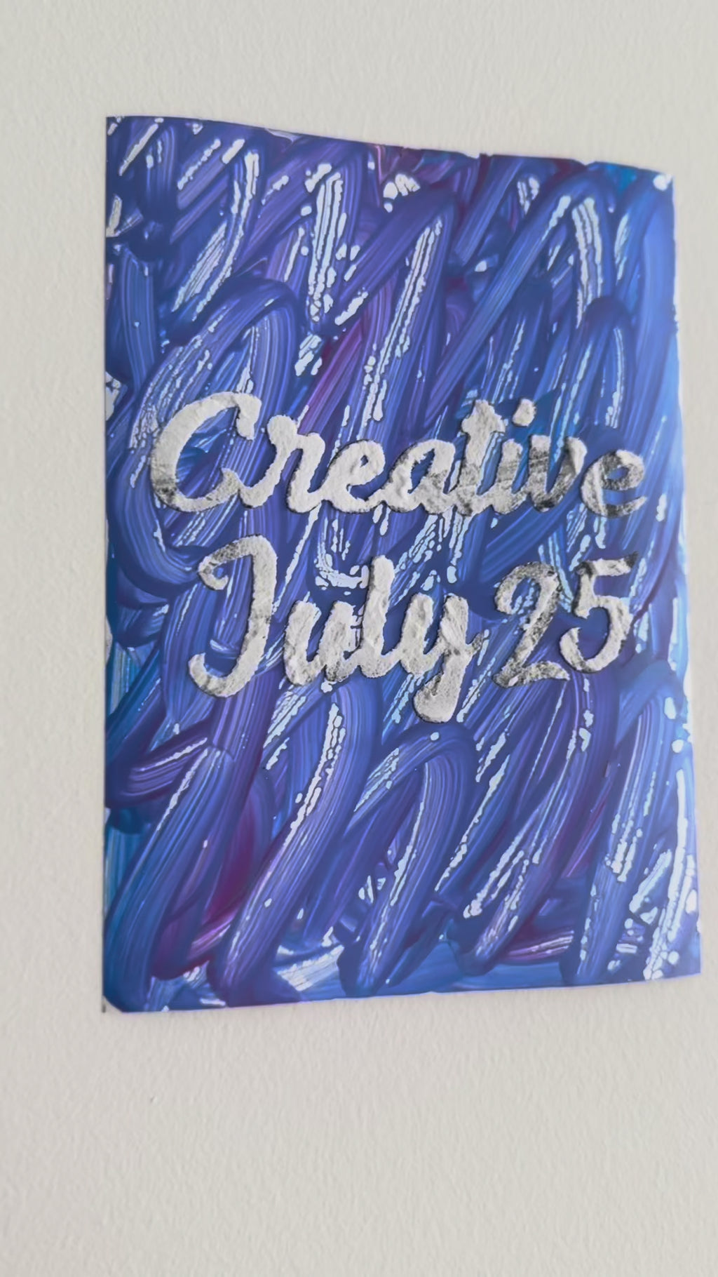 Color of the Day July 25 | Handmade Textured Wall Décor | Meaningful Date Art